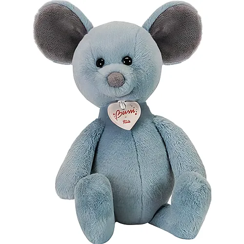Trudi Blauer Maus | Pl�schtiere als Geschenk zu Weihnachten und zum Geburtstag, Pl�schtiere | 16x34x11 zm Gr�sse S Fun |