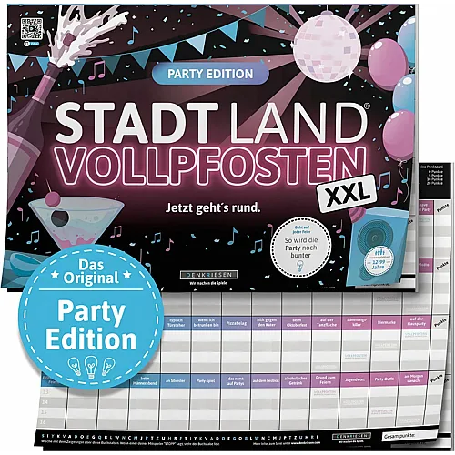 Denkriesen Stadt Land Vollpfosten Party Edition - Jetzt geht's rund - Deutsch
