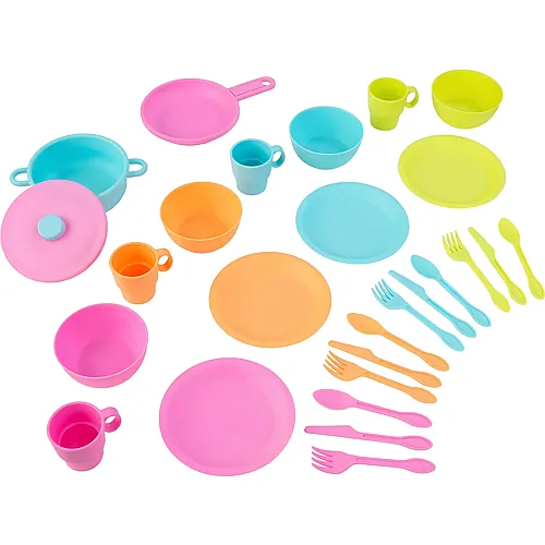 KidKraft Neon Geschirrset (27Teile)