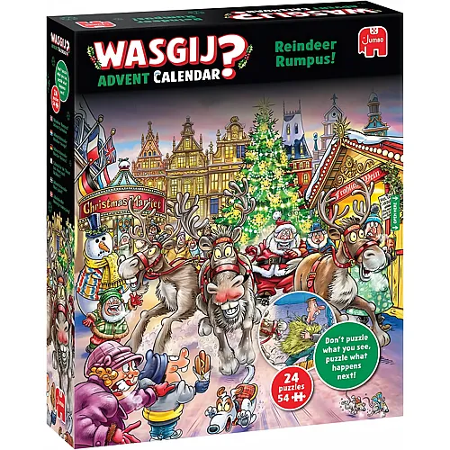 Jumbo WASGIJ Adventskalender Weihnachten (24 Puzzles) - 54 Teile