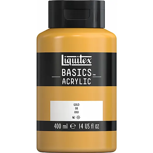 Liquitex Lqx Basics Acrylfarbe 400ml Flasche Gold