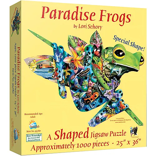 SunsOut Puzzle Lori Schory Paradise Frogs - 1000 Teile