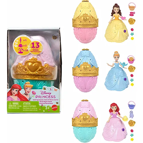 Puppen-Osterei-�berraschung mit 1 Prinzessin, 2 R�cken & 10 Spielzubeh�r