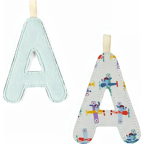 Lilliputiens Buchstabe A Glow in the Dark blau