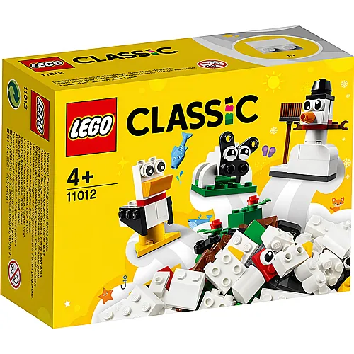 LEGO Classic Kreativ-Bauset mit weissen Steinen (11012)