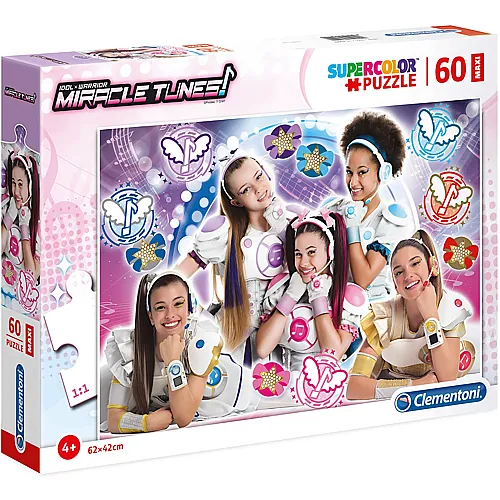 Clementoni Puzzle Supercolor Miracle Tunes - 60 Teile