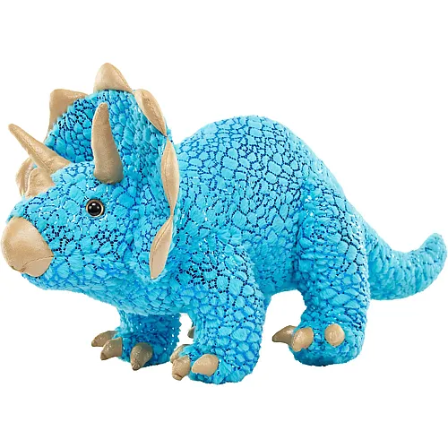 Wild Republic Prehistoric Foilkins Triceratops Blau - 30 cm