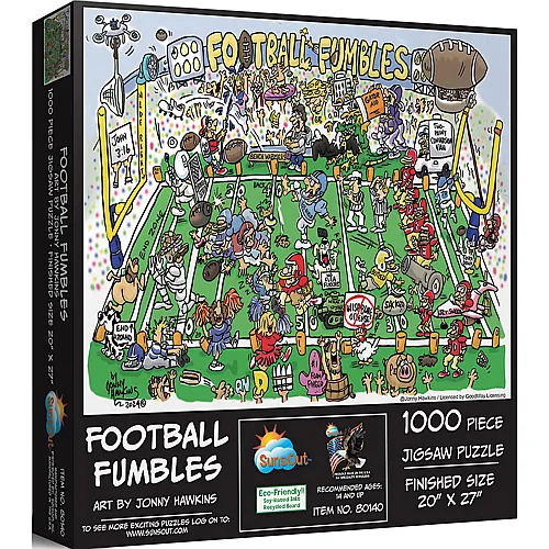 SunsOut Puzzle Jonny Hawkins Fussball-Fummel (1000Teile)
