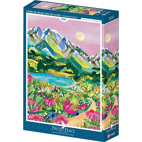 Pieces & Peace Puzzle Sonnenaufgang �ber den Alpen (500Teile)