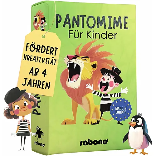 Rabano Art Pantomime f�r Kinder I Lernspiel & Geschenk f�r M�dchen und Junge I Spiele ab 4, 5, 6, 7, 8, 9 Jahre I Ostergeschenke Kinder I Outdoor Spiel