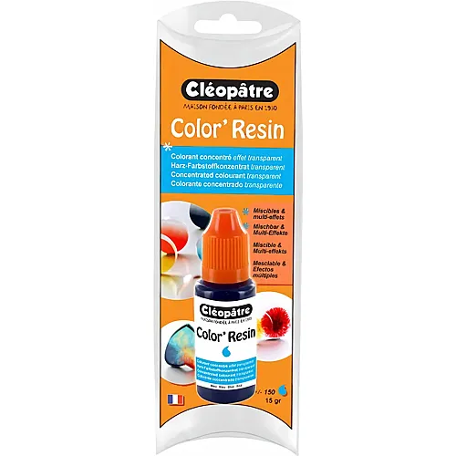 Cleopatre Color'resin � Transparente Harzfarbe 15g Blau