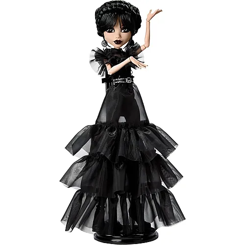 Puppe Rave'N Wednesday im schwarzem Gothic-Kleid
