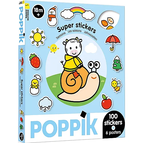 Poppik Sticker Box Jahreszeiten - 106 Teile
