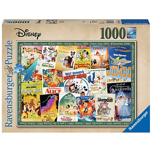 Ravensburger Puzzle Disney Vintage Movie Poster (1000Teile)