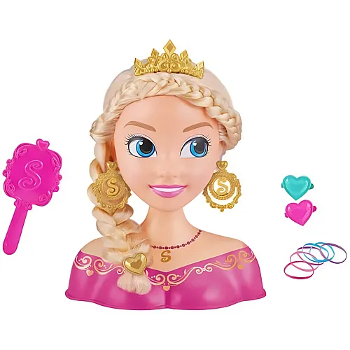 Prinzessin Haarstyling Kopf