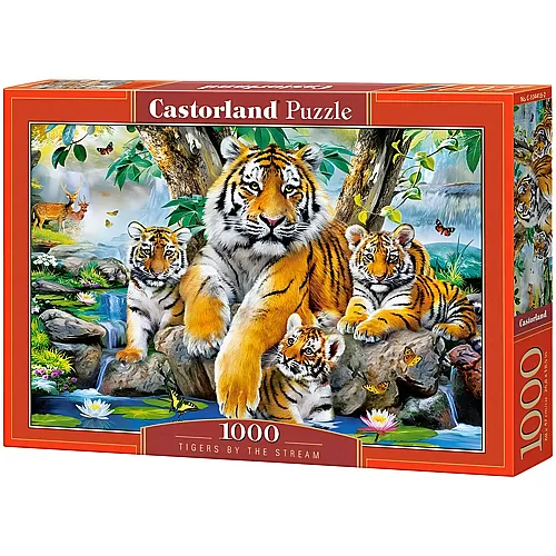 Castorland Puzzle Tigers by the Stream - 1000 Teile