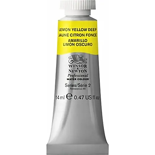 Winsor & Newton W&n Prof. Water Colour 14ml Tube Zitronengelfb Dunkel