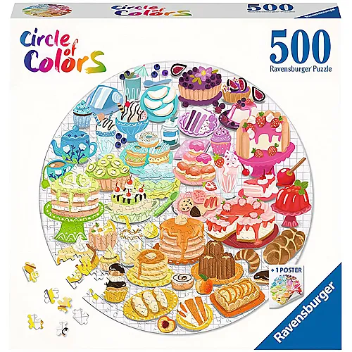Ravensburger Puzzle Circle of Colors Desserts & Pastries (500Teile)