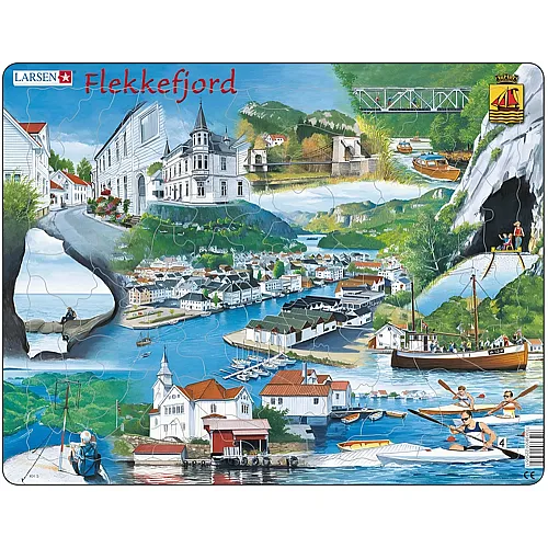 Larsen Puzzle Flekkefjord, Finnland - 70 Teile