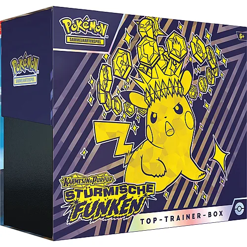 Pok�mon TCG Karmesin & Purpur Pok�mon Top-Trainer-Box St�rmische Funken - Deutsch