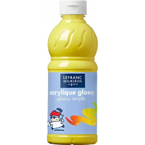 Lefranc Bourgeois Lfb Glossy Acrylfarbe 500ml Flasche - Prim�rgelb