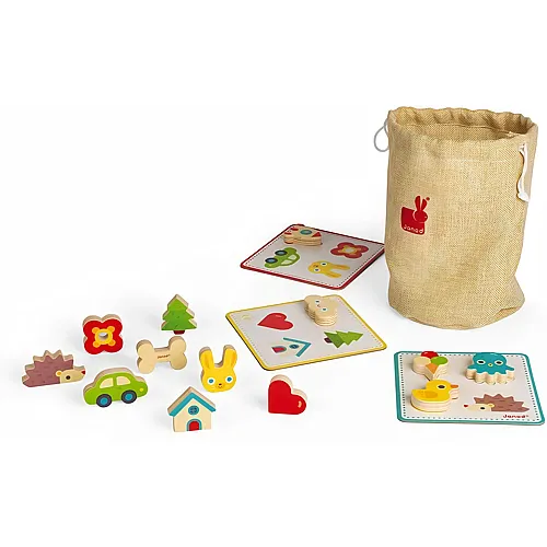 Janod Memory Touch Recognition Game - Educational Family Game - For children from the Age of 3, , Einheitsgr�sse