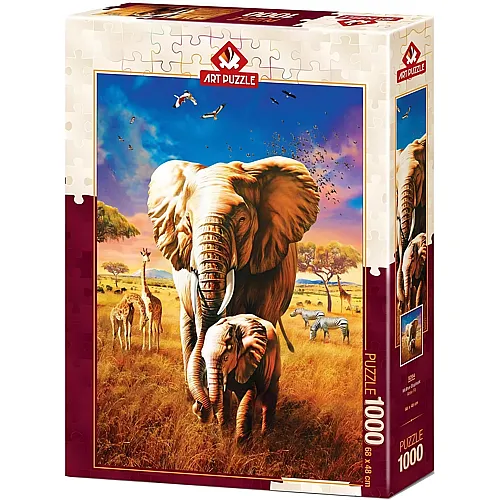 Art Puzzle Elefantenmutter - 1000 Teile