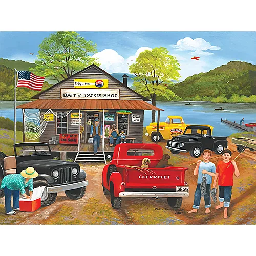 SunsOut Puzzle Peggy Myrick Knight Bait & Tackle Shop - 300 Teile