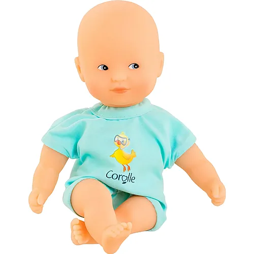 Mini-Badebabypuppe, Blau, 20 cm