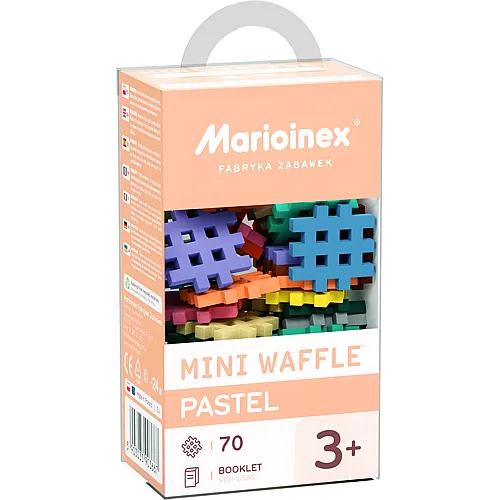 Bauset mit Waffelbl�cken Pastell - 70 Teile