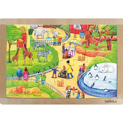 Beleduc Rahmenpuzzle Tierpark