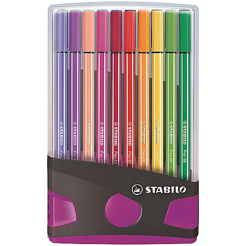 Stabilo Filzstifte Pen 68 Colorparade Violette Box (20Teile)