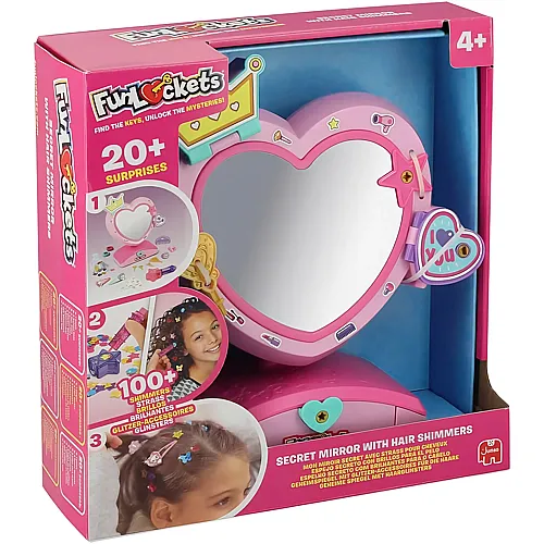 Jumbo Funlockets Geheimspiegel Haardeko, Haarklammern,