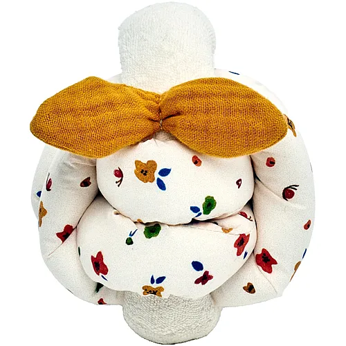 Knot Ball mit Glocke Ocker -  10 cm
