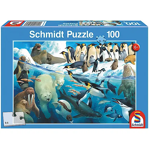 Schmidt Puzzle Tiere am Polarkreis (100Teile)