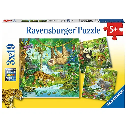 Ravensburger Puzzle Im Urwald (3x49)