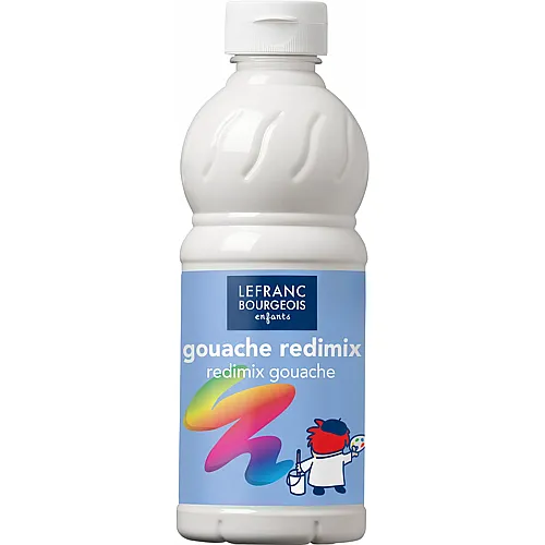 Lefranc Bourgeois Lfb Fl�ssige Tempera Redimix 500ml Flasche - Weiss