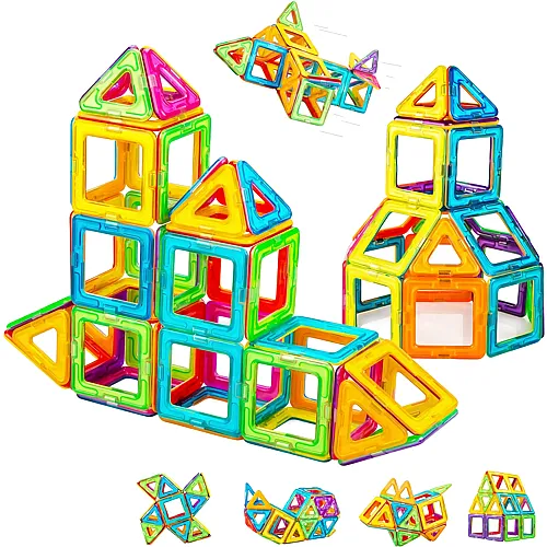 Magnetische Bausteine - 62 Teile