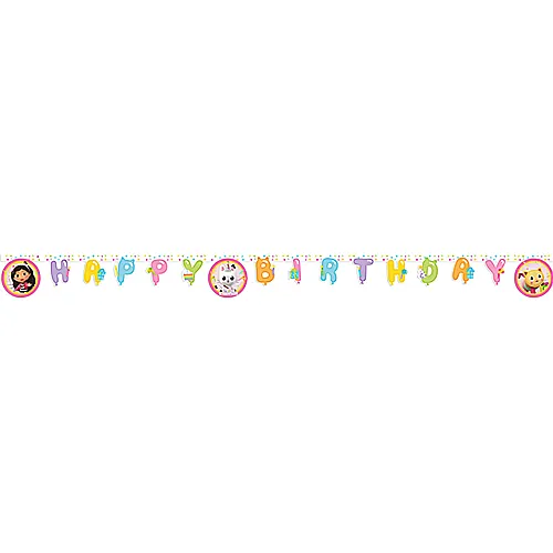 Procos Gabby's Dollhouse Banner Happy Birthday