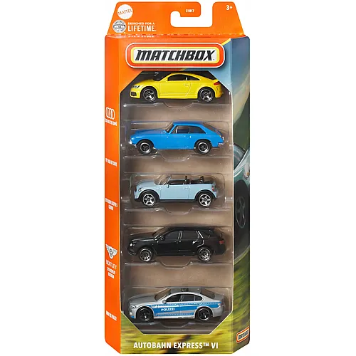 Matchbox 5er Geschenkset Autobahn Express VI - 1:64