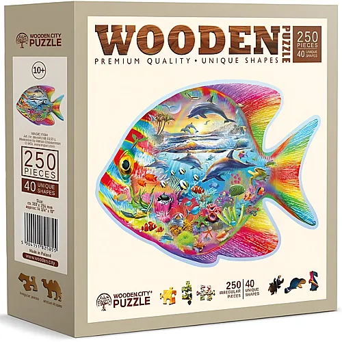 Wooden City Puzzle Magic Fish (250Teile)