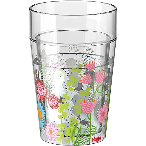 HABA Glitzerbecher Blumen