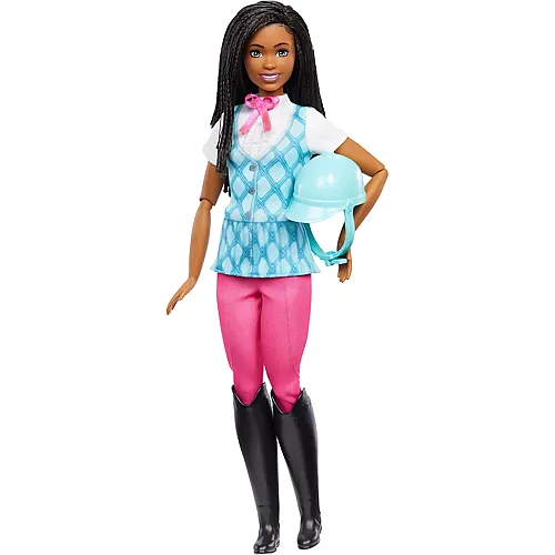 Barbie Reiterin Brooklyn mit Helm