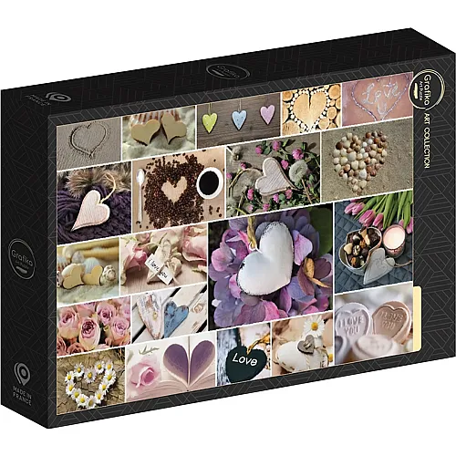 Grafika Puzzle Art Collection Collage - I love You - 1000 Teile