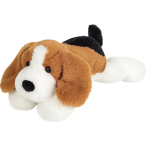 Teddy-Hermann Schlenkerhund dreifarbig - 29 cm