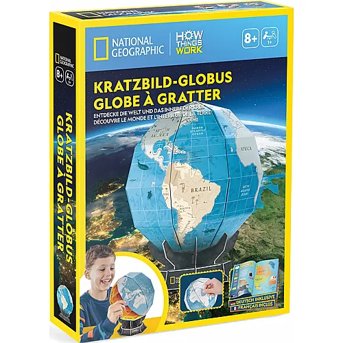 Kratzbild-Globus