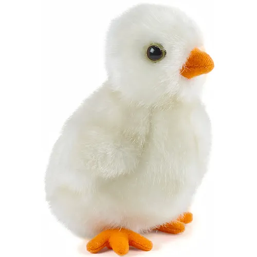Flauschiges K�ken Weiss - 14 cm