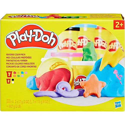 Play-Doh Classic Fantastische Farben mit 9 Dosen