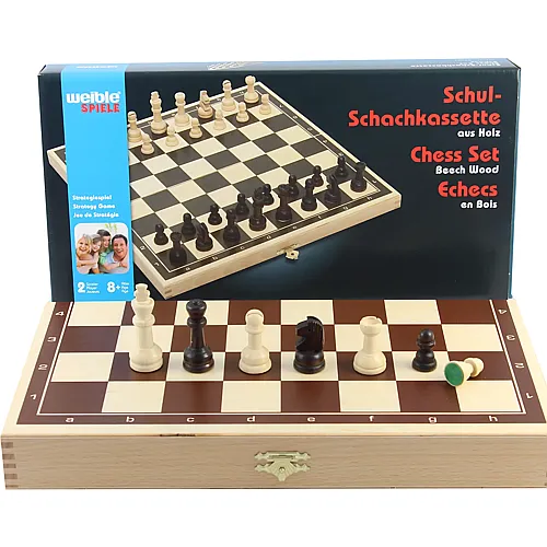 Schul-Schachkassette Buche