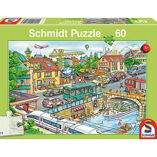 Schmidt Puzzle Fahrzeuge und Verkehr (60Teile)